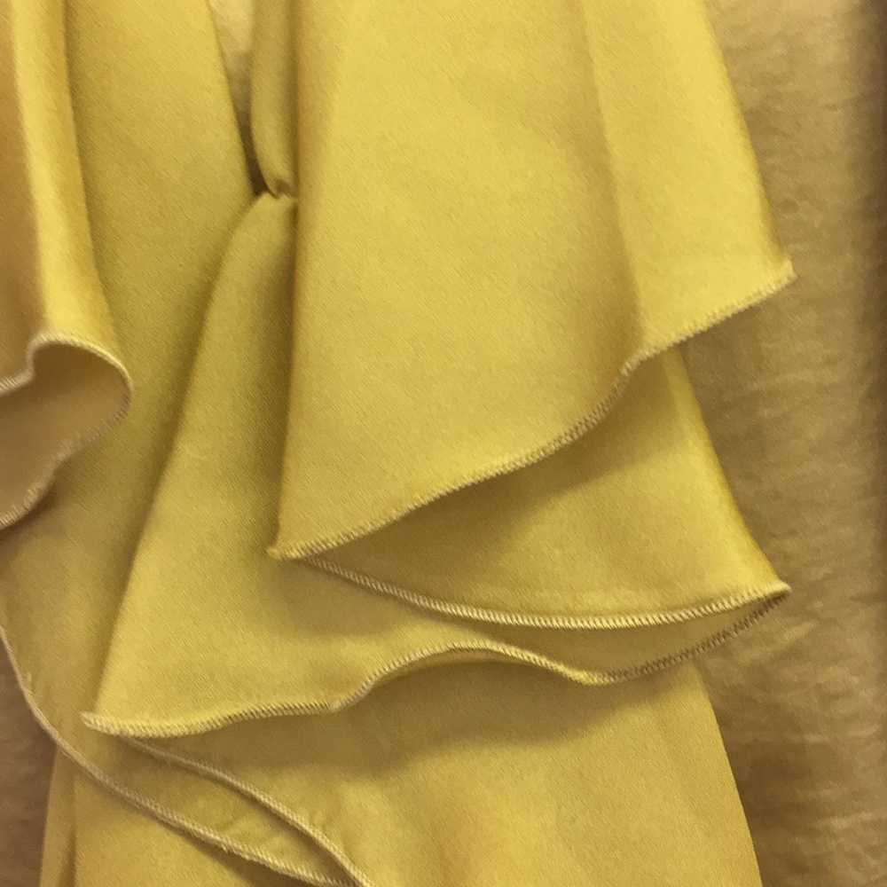 Gap Sleveless Button Down Top with Ruffle - Picture 3 of 5